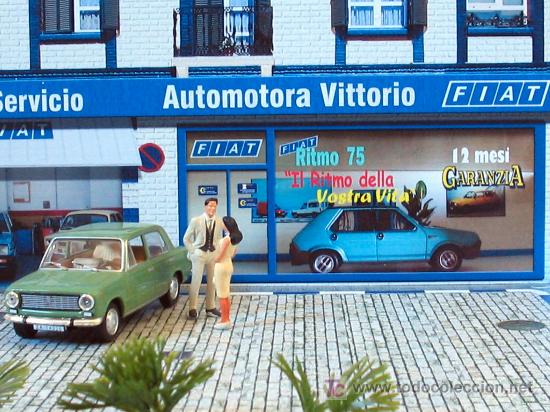 Model Cars: Diorama 1/43 CONCESIONARIO FIAT CL&Aacute;SICO...JRDIORAMAS.......