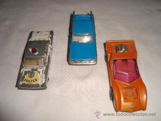 Voitures &agrave; l'&eacute;chelle: 3 COCHES  MATCHBX A&Ntilde;OS 70