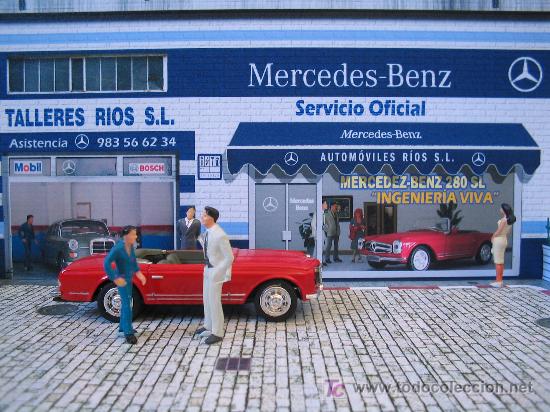 Voitures &agrave; l'&eacute;chelle: Diorama 1/43 Mercedes Cl&aacute;sico.