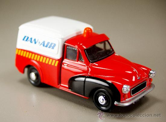 Model Cars: MORRIS MINOR VAN Airport Services DAN-AIR - 1/43 OXFORD Die-Cast - NUEVO en CAJA ORIGINAL