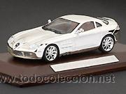 Auto in scala: MERCEDES McLAREN  SLR   BA&Ntilde;ADO EN PLATA   1/43  NUEVO