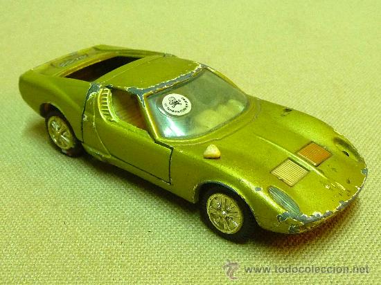 Carros em escala: AUTOMOVIL, LAMBORGHINI MIURA P 400, FABRICADO POR JOAL, ESPA&Ntilde;A, ESCALA 1/43, CON FALTAS