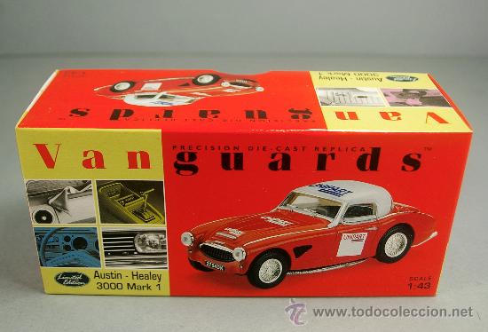 Model Cars: AUSTIN HEALEY 3000 MkI Historic Rally Unipart Bicolor VANGUARDS Escala 1/43 - NUEVO/CAJA ORIGINAL