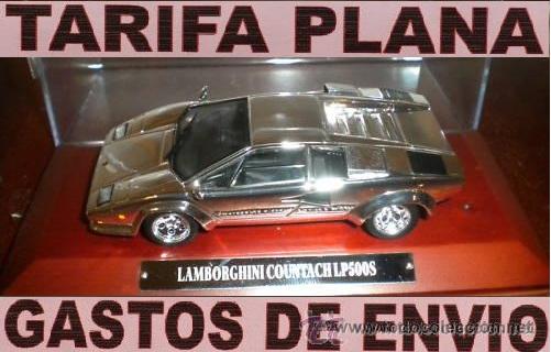 Voitures &agrave; l'&eacute;chelle: LAMBORGHINI COUNTACH LP500S BA&Ntilde;ADO EN PLATA ESCALA 1:43 DE ALTAYA EN SU CAJA