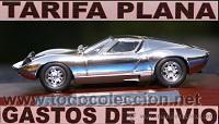 Coches a escala: LAMBORGHINI MIURA P400 BA&Ntilde;ADO EN PLATA ESCALA 1:43 DE ALTAYA EN SU CAJA