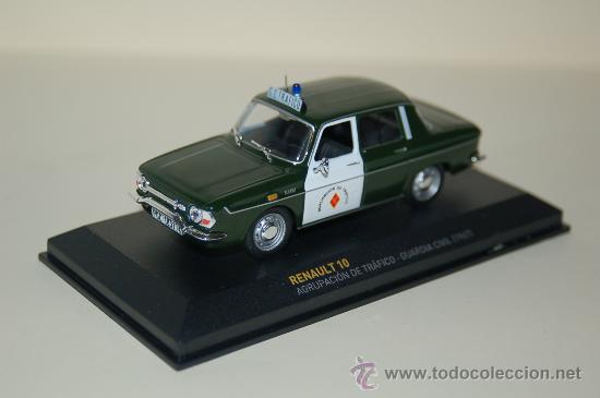 Voitures &agrave; l'&eacute;chelle: RENAULT 10 - GUARDIA CIVIL DE TRAFICO -  1967 -  NUEVO - CON CAJA EXPOSITORA