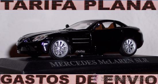 Coches a escala: MCLAREN MERCEDES SLR negro black ESCALA 1:43 DE ALTAYA EN CAJA