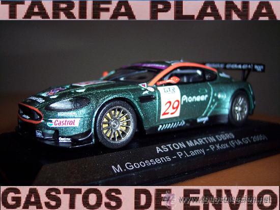 Coches a escala: ASTON MARTIN DBR9 M.GOOSSENS - P.LAMY - P.KOX (FIA GT 2005) ESCALA 1:43 DE ALTAYA EN SU CAJA