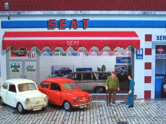 Auto in scala: Miniexpositor para SEAT CL&Aacute;SICO escala 1/43.