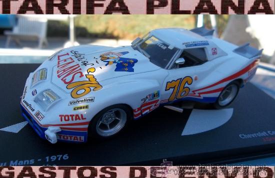 Coches a escala: CHEVEROLET CORVETTE STINGRAY 24 HORAS DE LEMANS 1976 ESCALA 1:43 ALTAYA EN CAJA