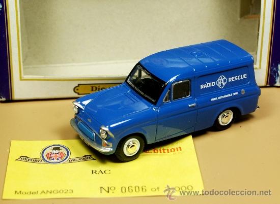 Coches a escala: RAC Radio Rescue Royal Automobile Club - FORD ANGLIA Van - OXFORD Die-Cast 1/43 - Nuevo en Caja
