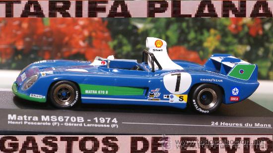 Coches a escala: MATRA MS670B 24 HORAS DE LEMANS 1974 ESCALA 1:43 DE ALTAYA EN CAJA