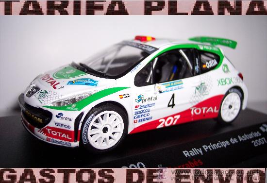 PEUGEOT 207 S2000 RALLY PRINCIPE DE ASTURIAS 2007 ENRIQUE GARCIA OJEDA  -JORDI BARRABES ESCALA 1:43