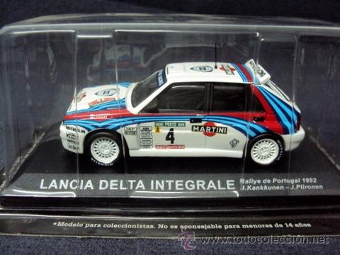 Coches a escala: WRC 1:43, LANCIA DELTA INTEGRALE, Rallye de Portugal 1992, Kankkunen + Piironen