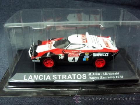 Coches a escala: WRC 1:43, LANCIA STRATOS, Rallye Sanremo 1978, Alen +  Kivimaki