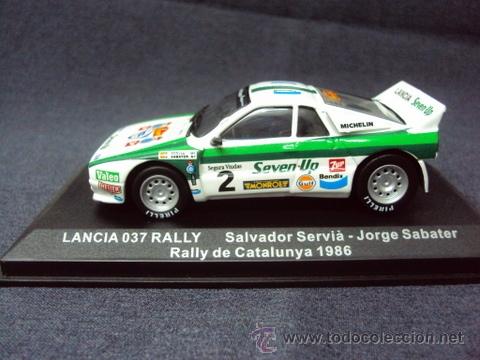 Coches a escala: WRC 1:43, LANCIA 037 RALLY, Rally de Catalunya 1986, Salvador Servi&aacute; + Jorge Sabater