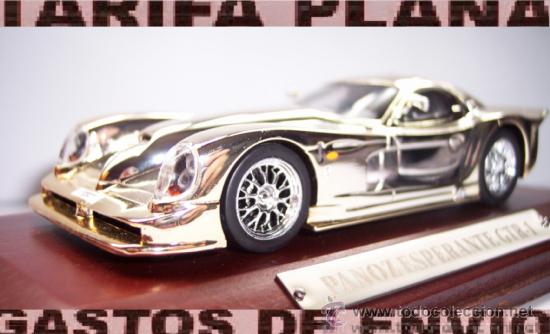 Voitures &agrave; l'&eacute;chelle: PANOZ ESPERANTE GTR-1 BA&Ntilde;ADO EN PLATA ESCALA 1:43 DE ALTAYA EN SU CAJA