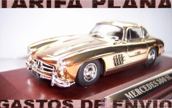 Coches a escala: MERCEDES 300 SL BA&Ntilde;ADO EN PLATA ESCALA 1:43 DE ALTAYA EN SU CAJA