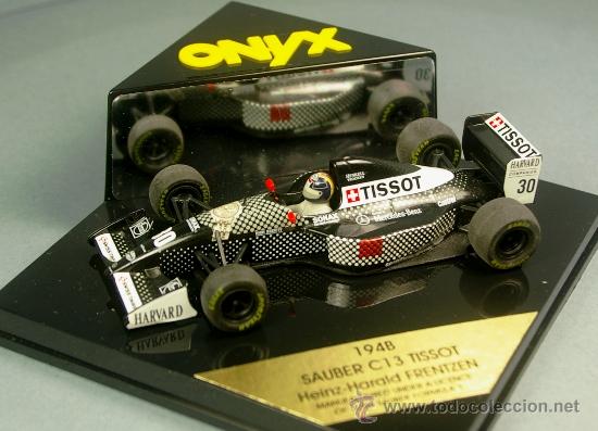 Voitures &agrave; l'&eacute;chelle: SAUBER C13 TISSOT Motor Mercedes Benz F1 FRENTZEN #30 194 B ONYX 1/43 BY Vitesse NUEVO/CAJA ORIGINAL