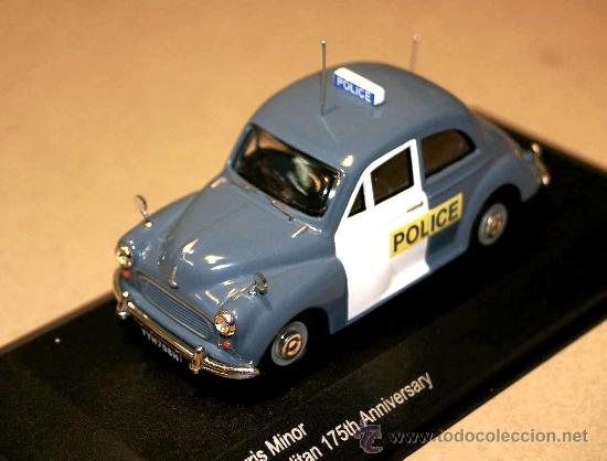 Coches a escala: MORRIS MINOR 1000 POLICE 1956 PANDA CAR POLIC&Iacute;A VANGUARDS 1/43 2004 NUEVO EN CAJA ORIGINAL