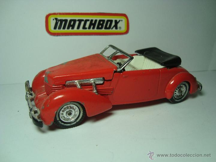 Carros em escala: CORD SUPERCHARGED DE MATCHBOX MODELS OF YESTERYEAR