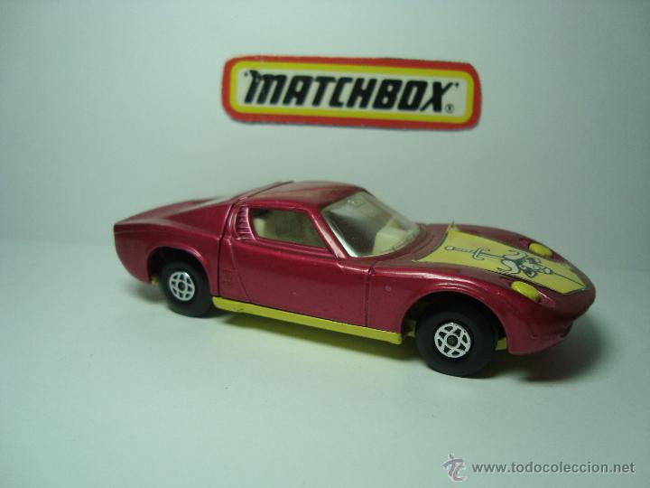 Coches a escala: LAMBORGHINI MIURA MATCHBOX SPEED KINGS K-24 SUPER KING SIZE