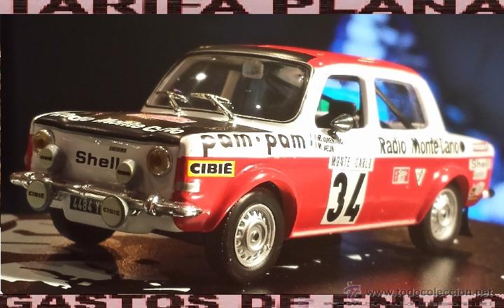 Coches a escala: SIMCA 1000 S rallye 2 rallye de montecarlo 1973 b.florentino -m.gelin ESCALA 1:43 DE ALTAYA EN su CA