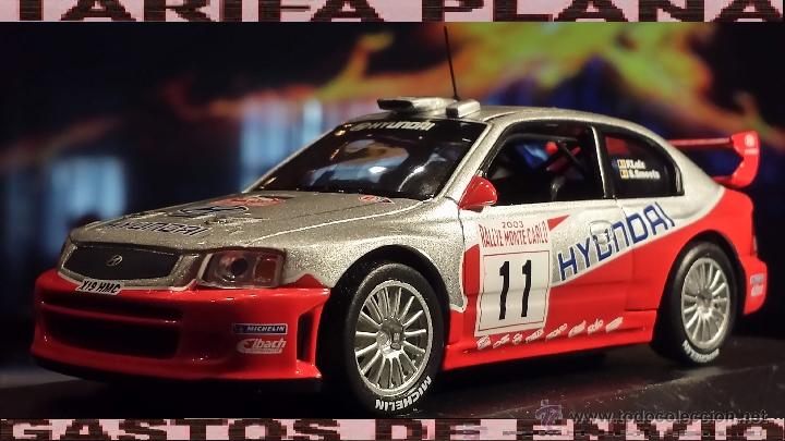 Voitures &agrave; l'&eacute;chelle: HYUNDAI ACCENT WRC RALYE DE MONTECARLO 2003 F.LOIX - S.SMETS ESCALA 1:43 DE ALTAYA EN caja no origin
