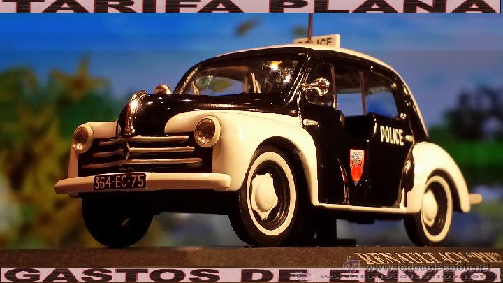 Coches a escala: RENAULT 4CV PIE POLICIA DE PARIS 1956 ESCALA 1:43 ALTAYA EN CAJA