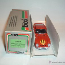 Coches a escala: MODEL BOX, 1/43, FERRARI GTO 63, TOURIST TROPHY 1963, REF. 8403