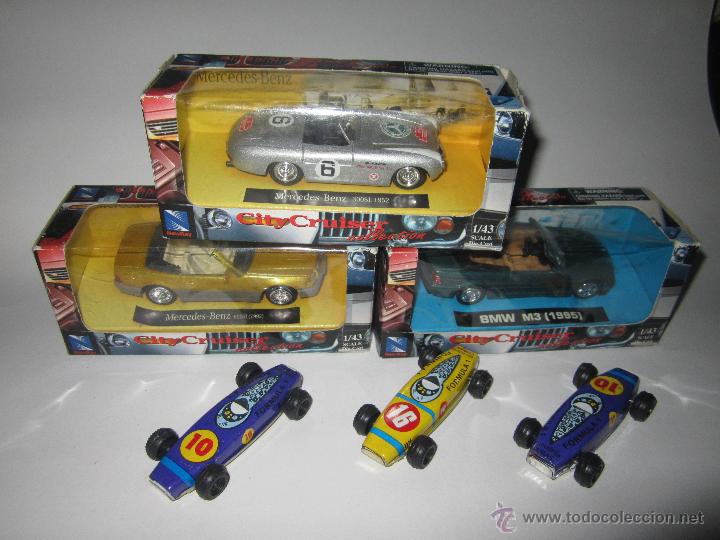 Voitures &agrave; l'&eacute;chelle: lote de coches 1/43 y hojalata