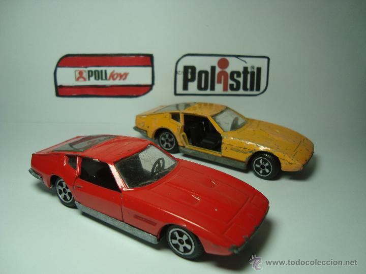 Auto in scala: LOTE DE 2 MASERATI GHIBLI DE POLITOYS POLISTIL 1,43 A&Ntilde;OS 70