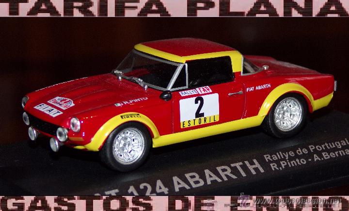 Voitures &agrave; l'&eacute;chelle: FIAT 124 ABARTH RALLYE DE PORTUGAL 1974 R.PINTO - A.BERNACCHINI ESCALA 1:43 DE ALTAYA EN SU CAJA