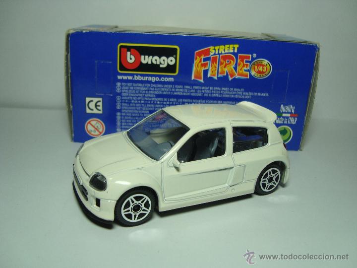 Coches a escala: RENAULT SUPER MAXI CLIO DE BURAGO BBURAGO 1,43 NUEVO CON SU CAJA