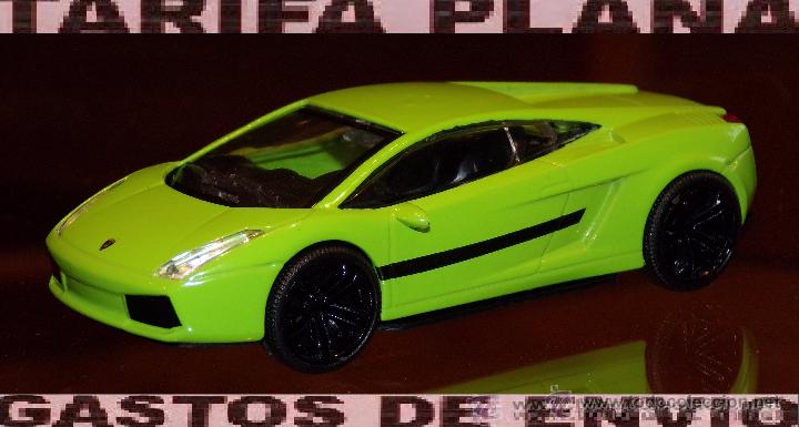 Coches a escala: LAMBORGHINI GALLARDO SUPERLEGERA verde modificadas las ruedas ESCALA 1:43 DE MONDOMOTORS EN CAJA NO