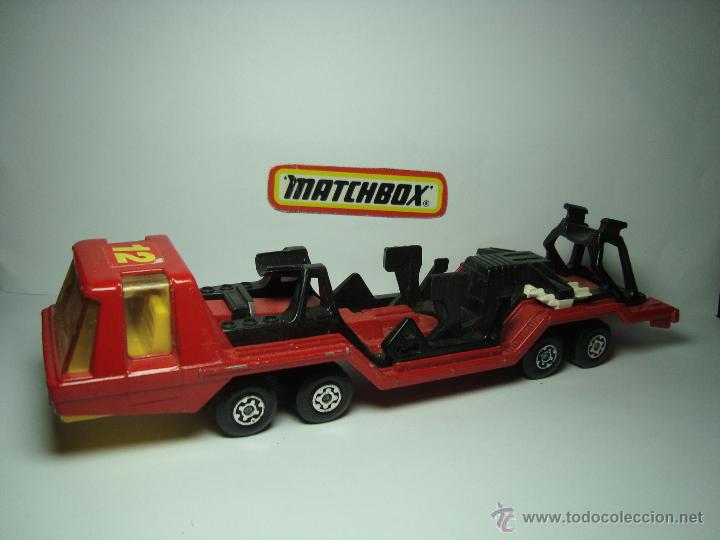 Voitures &agrave; l'&eacute;chelle: CAMION TRANSPORTER MATCHBOX SUPER KINGS K-114 K-13 SPEED KING SIZE