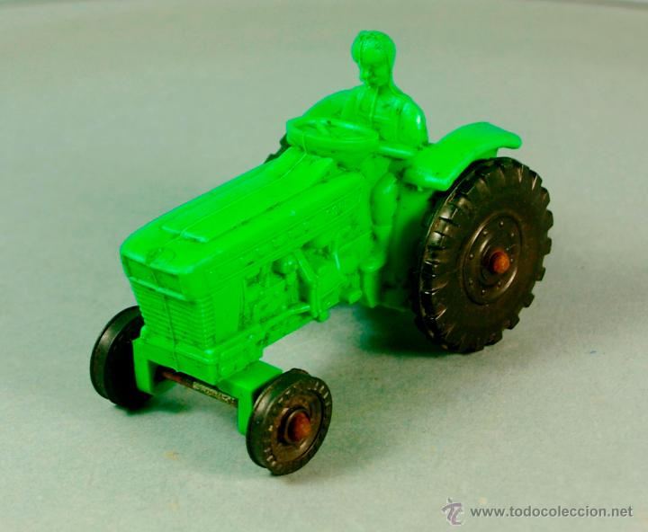 Model Cars: TRACTOR FORD - Galanite - Tipo Tomte Laerdal Hecho en Suecia Caucho Vinilo 1960's