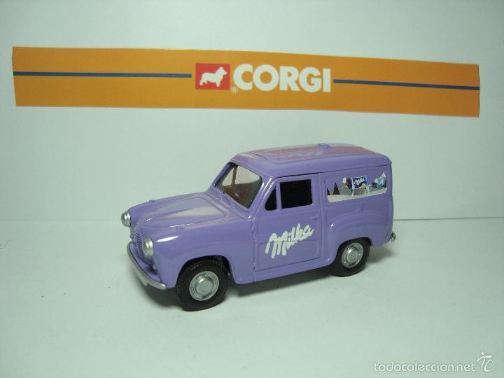 Auto in scala: FURGONETA AUSTIN A35 CHOCOLATE MILKA DE CORGI TOYS 1,43 NUEVO EN CAJA