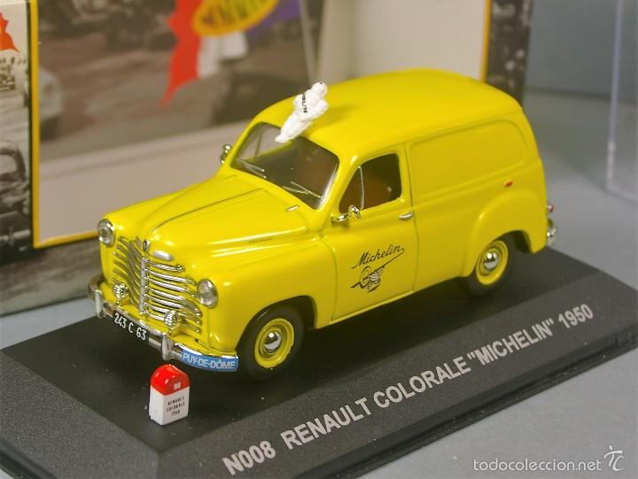 Coches a escala: RENAULT COLORALE 1950 MICHELIN - NOSTALGIE 1/43 FRANCE - RARO NUEVO EN CAJA ORIGINAL