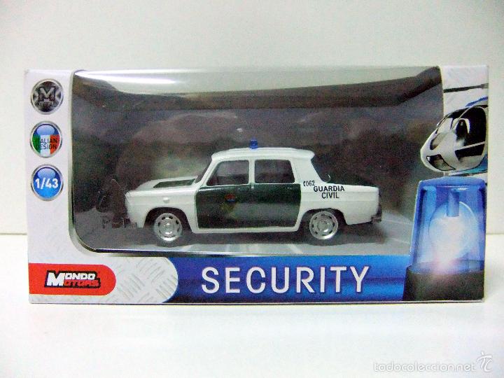Coches a escala: RENAULT 8 R8 R-8 GUARDIA CIVIL ESPA&Ntilde;A - MONDO MOTORS SECURITY ESCALA 1:43 - COCHE MINIATURA POLICIA