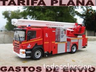 Coches a escala: CAMION DE BOMBEROS SCANIA P320 ESCALA 1:43 EN SU BLISTER