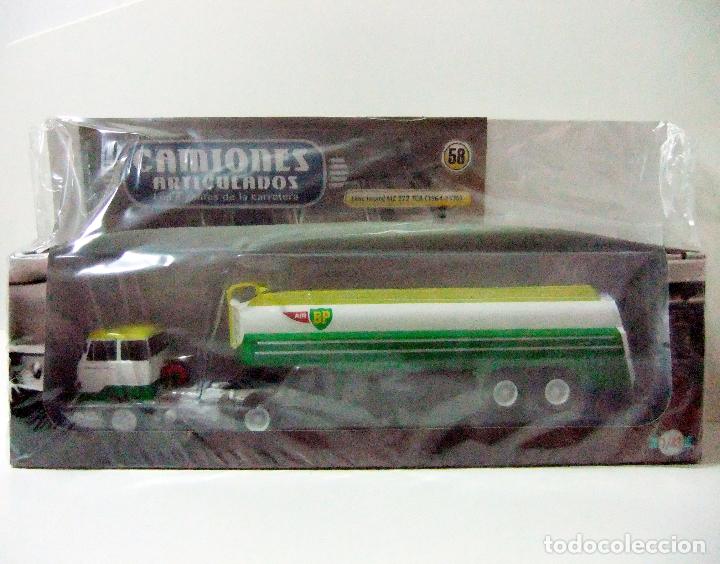 Auto in scala: CAMI&Oacute;N UNIC IZOARD MZ 222 TCA TRAILER CISTERNA BP (1964-1970) N&ordm;58 ALTAYA 1:43 CAMIONES ARTICULADOS