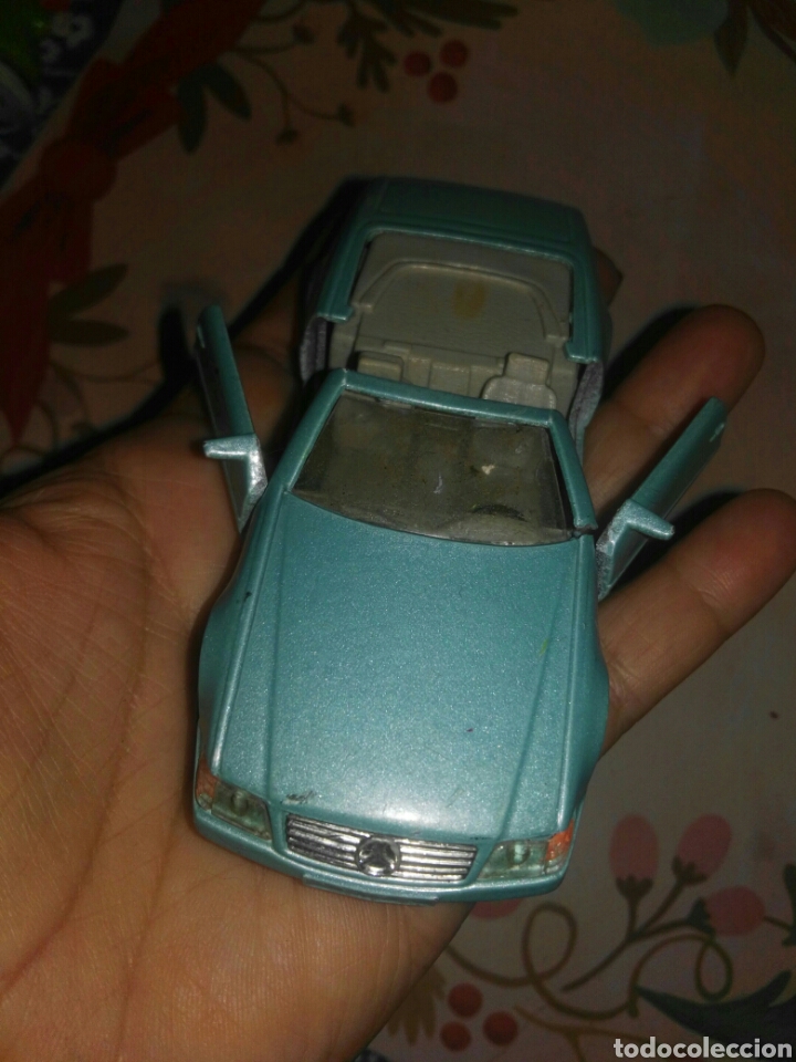 Coches a escala: ANTIGUO COCHE METALICO ESC.1/40 MERCEDES BENZ. 500SL VERDE METALIZADO MARCA MAISTO. COLECCION!