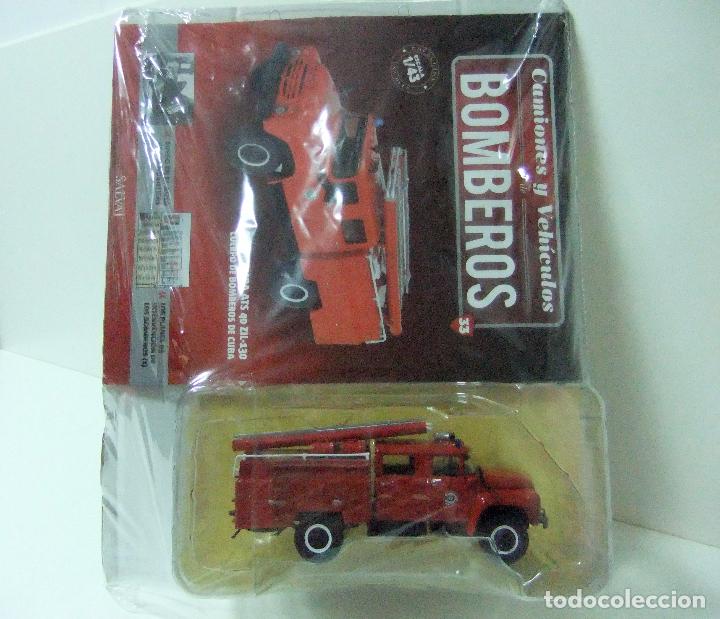 Voitures &agrave; l'&eacute;chelle: CAMI&Oacute;N AUTOBOMBA ATS 40 ZIL-130 CUERPO BOMBEROS CUBA + FASC&Iacute;CULO N&ordm; 33 SALVAT ESCALA 1:43 MINIATURA