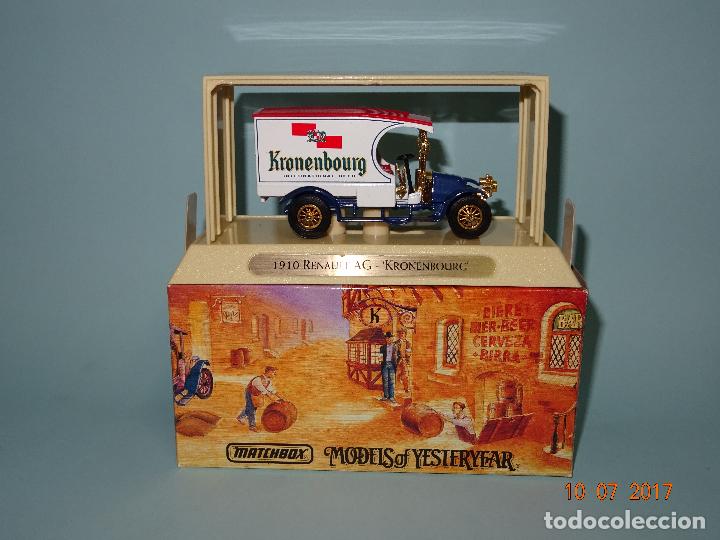 Coches a escala: RENAULT AG 1910 Serie *GRANDES CERVEZAS DEL MUNDO* KRONENBOURG de MATCHBOX del A&ntilde;o 1993 - a Estrenar