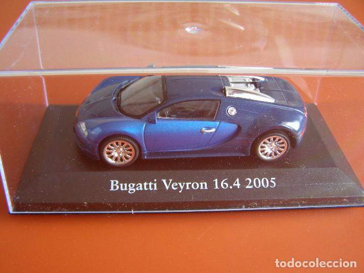 Auto in scala: BUGATTI VEYRON 16.4  DE 2005, EDICIONES ATLAS, COLECCION SUIZA, ESCALA 1/43