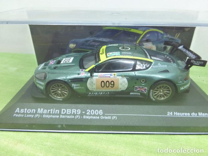 Auto in scala: COCHE ASTON MARTIN DBR9 2006-LAMY-SARRAZIN-ORTELI-LE MANS-ESCALA 1:43-COLECCION ALTAYA-BLISTER NUEVO