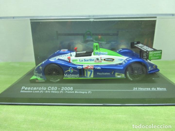 Auto in scala: PESCAROLO C60 2006 . ALTAYA .COCHES 24 HEURES DU MANS. BLISTER ORIGINAL-FICHA DATOS T&Eacute;CNICOS