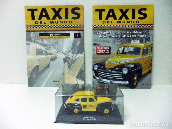 Auto in scala: TAXI FORD FORDOR NEW YORK 1947 - IXO ALTAYA ESCALA 1:43 - TAXIS DEL MUNDO COCHE AUTOM&Oacute;VIL MINIATURA