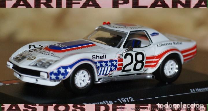 Coches a escala: CHEVEROLET CORVETTE STINGRAY 24 HORAS DE LEMANS 1972 ESCALA 1:43 ALTAYA EN CAJA